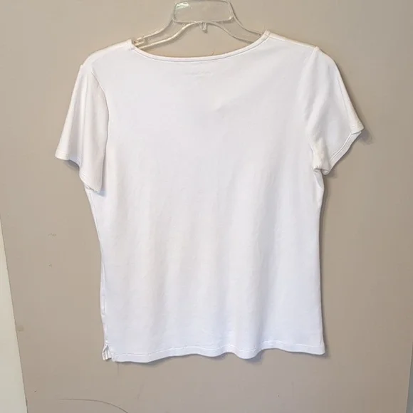 Croft & Barrow White Top Size L - Picture 4 of 4